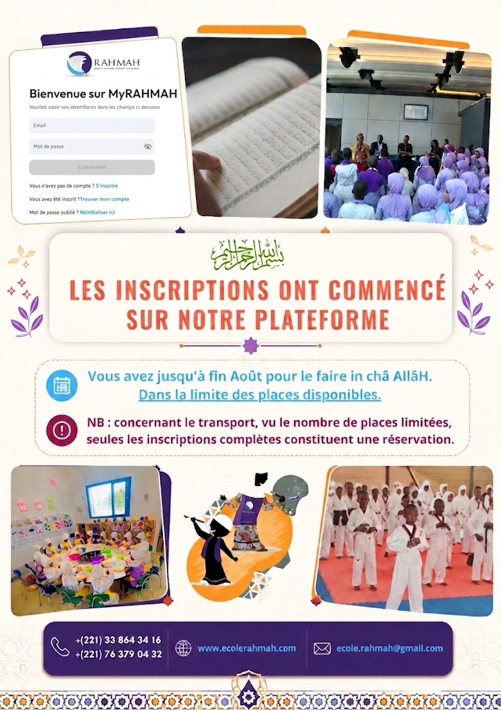 Les inscriptions ont commencé sur notre plateforme