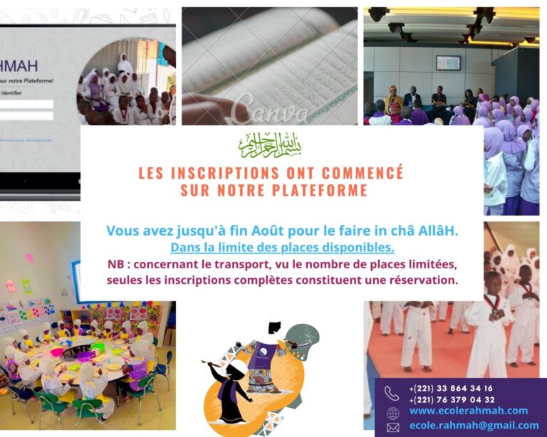 Les inscriptions ont commencé sur notre plateforme